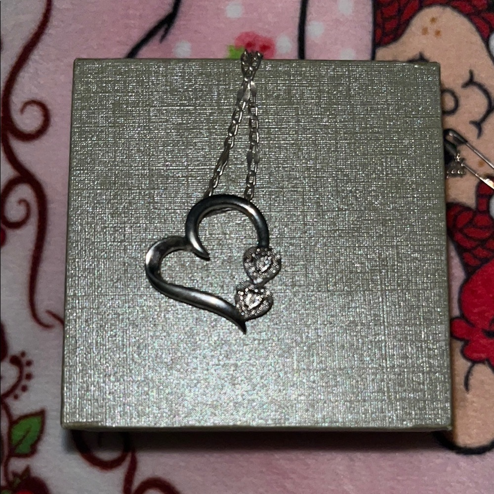 Haus of Brilliance Silver Heart Pendant (only pendant)